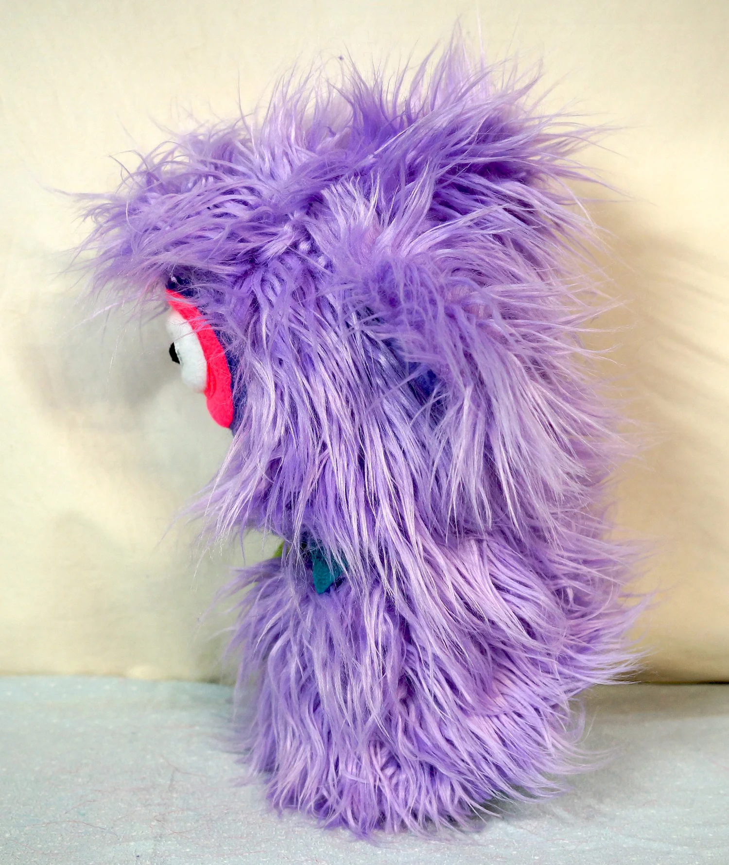 LARGE LIGHT PURPLE MONSTER WITH EARS AND POCKET MOUTH — TIM